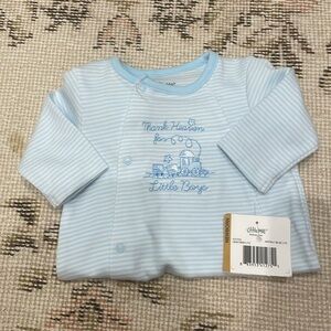 Thank Heaven for little boys NWT Footer sleeper from Little Me - Size Newborn
